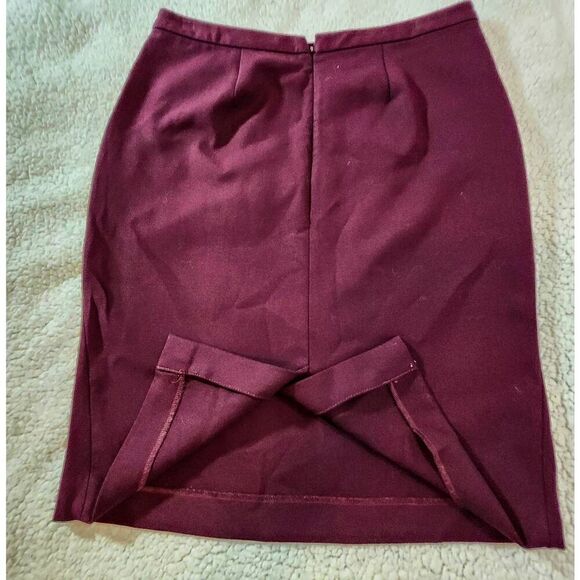 Ann Taylor LOFT Womens Pencil Skirt Maroon NWOT Size 6 - Picture 3 of 6